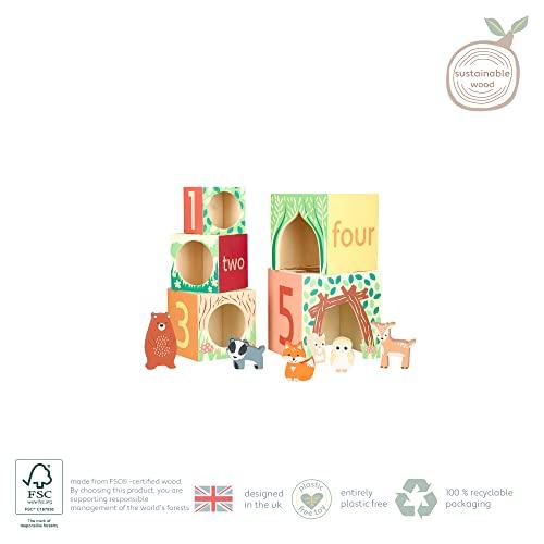 Orange Tree Toys Forest Animal Stacking Cube (18 Months and Up) TYORA12074