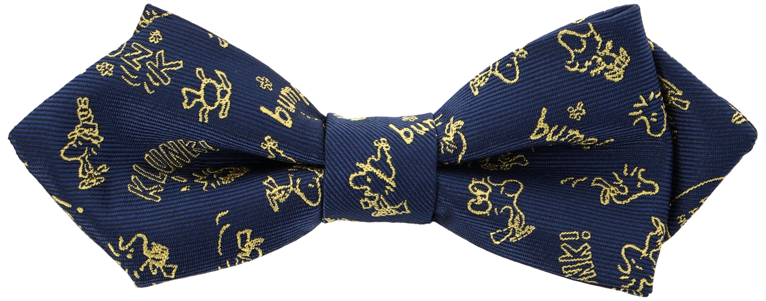 

Peanuts Snoopy Bow Tie with Original Box (PND48173) Navy Blue, SNOOPY Woodstock Bow Tie, One-Touch Closure, Character, Perfect for Weddings