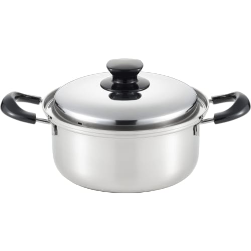 

Yoshikawa Stainless Steel Two-Handled Pot, 20cm, 2.9L Capacity, Integrate, Made in Japan, Gift Wrapping Available, SJ3395