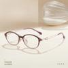 TFTB Noble Temperament Women's Glasses Ultra-light Retro Oval High-quality TR90 Alloy Optical Prescription Eyeglasses Frame 139m
