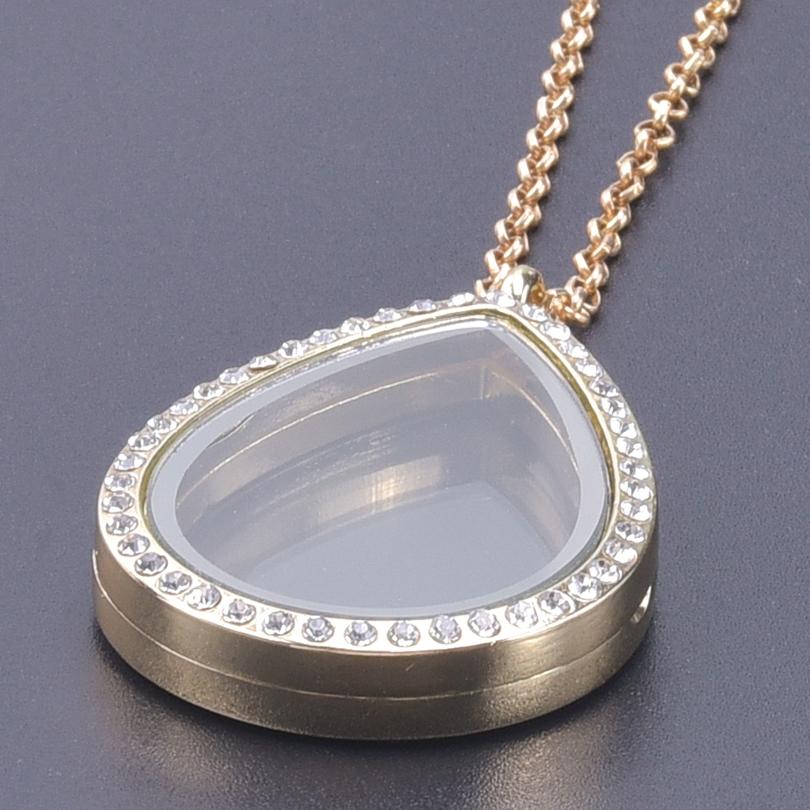 1Pc Round Heart Glass Cremation Urn Locket Pendant Necklaces For Ashes Mix Geometric Memory Floating Relicario Collares Jewelry