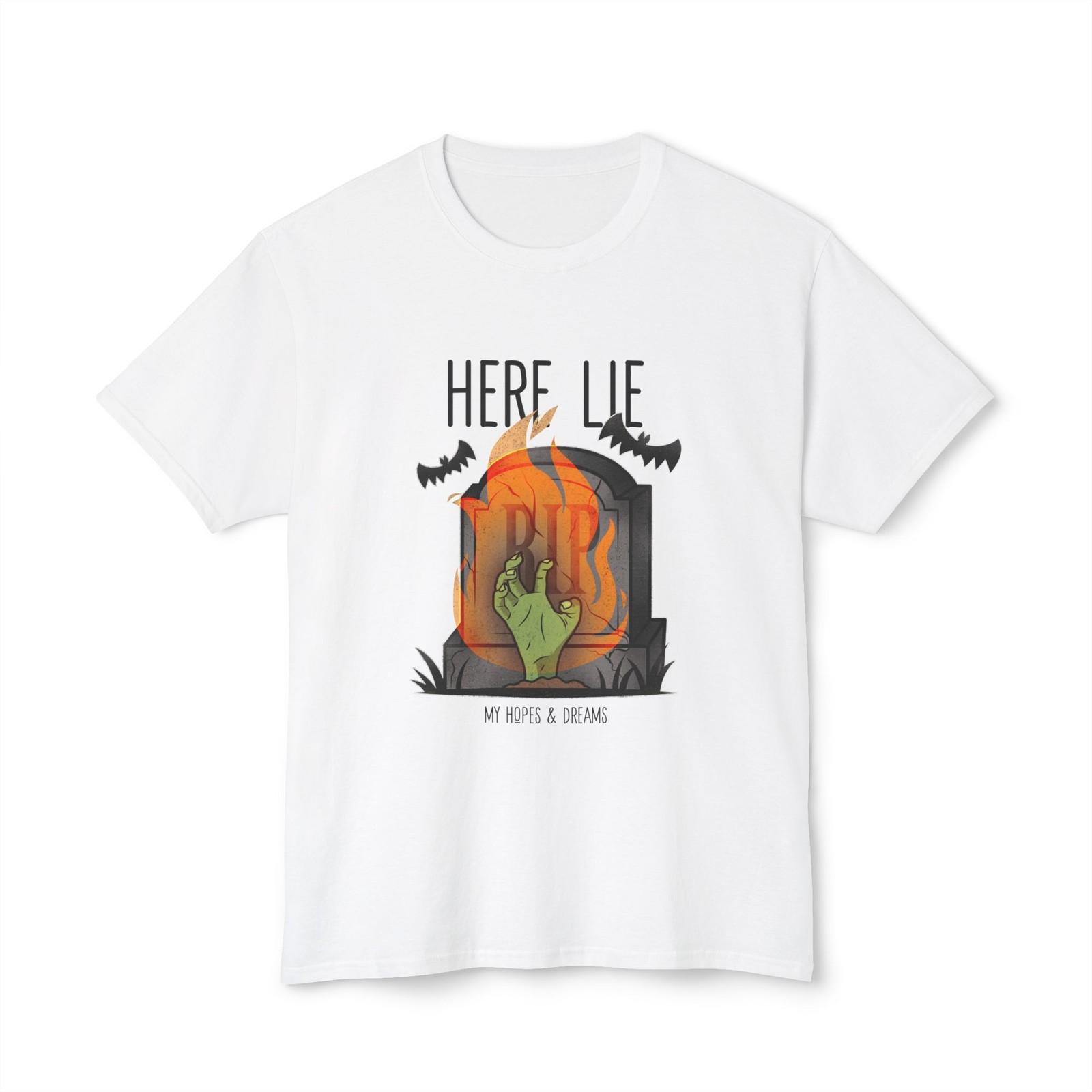Spooky Hopes & Dreams T-Shirt, Unisex Tee for Halloween, Casual Wear S разноцветный