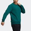 Adidas Essential Logo Print Casual Sports Pullover Sweatshirt Men Tops Forest-Green H39277