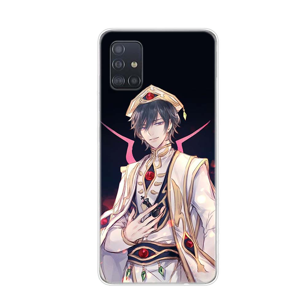 

Мягкий чехол для телефона из мультфильма Код Гиас Лелуш для Samsung Galaxy A01 A11 A12 A22 A21S A31 A41 A42 A51 A71 A32 A52 A72 A02S Samsung A02S