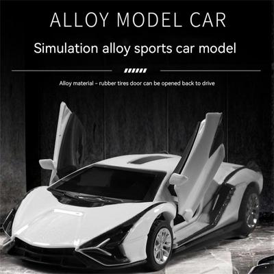 Simulation Lightning Alloy Car Model Boy Door Opening Back Force Children's Toy Car Ornaments Play-resistant