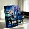 Custom Name Personalized Avatar Print Blanket, Home Decor, Bedroom, Sofa, Camping, Couch, Gifts for Birthday Christmas