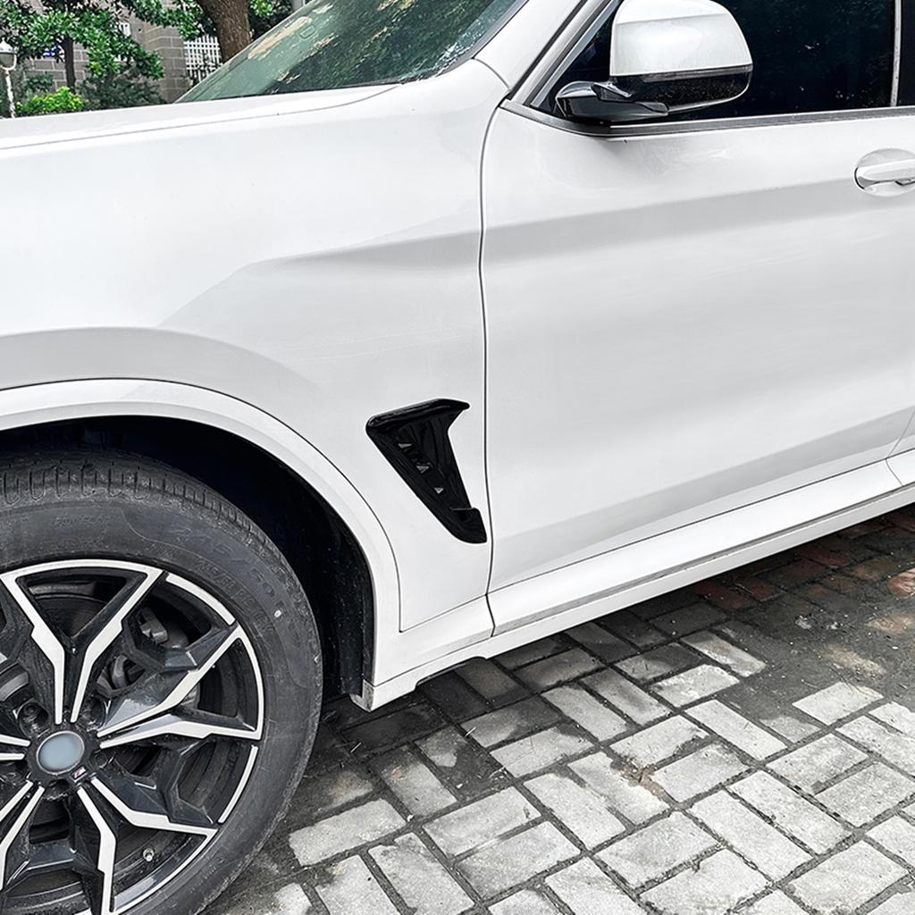 Front Fender Side Air Vent Cover Trim For BMW X3 G01 X4 G02 M Sport 2018 2019 2020 2021-2023+ Mudguard Fender Outlet Decorative