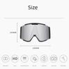 Lyžařské brýle,UV ochrana proti zamlžování sněhu,Snowboardové brýle pro muže, ženy pro dospělé