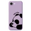For iPhone 16e Case Cute Panda Pattern Printing Straight Edge TPU Phone Back Cover
