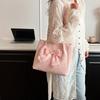 Large Capacity Women's Shoulder Bag Soft Casual Handheld Bag Portable Bow Shoulder Bag  Casual Wear