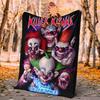 Hororový klaun Cirkus Flanelová deka Měkká teplá Celoroční přehoz, Design pro kempování, Cestování autem, Turistiku Pohovka, Postel, Kancelář Perfektní dárek na večírky