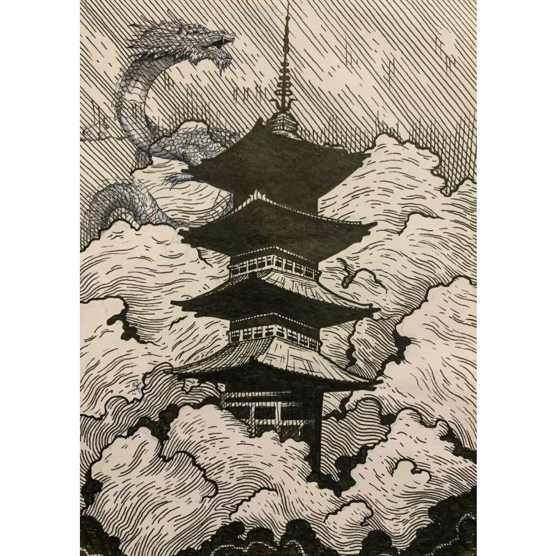 Chinesische Landschaft Paar Vögel Wald Berg Fluss Koi Karpfen Fisch Kunst Poster Drucke Leinwand Malerei Wandkunst Bild Heimdekor