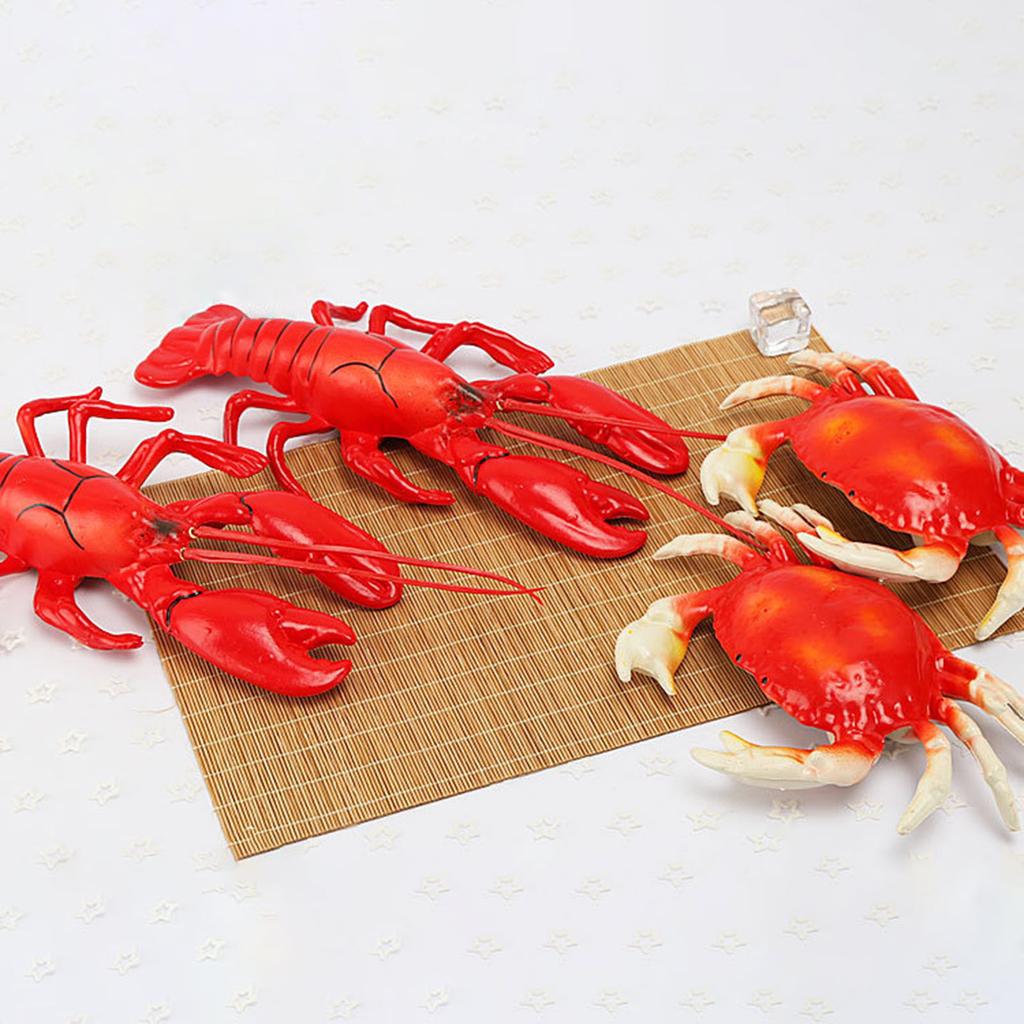 Multi Purpose Crawfish Model Artificial Lobster Great for Market Displays and Kids Play Gift for Private Event Decor