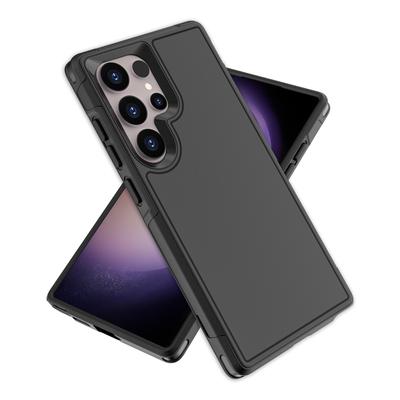 Dual Layer Hard Armor Case for Samsung Galaxy A55 5G A 55 S24 Ultra S23 S22 Plus Black Shockproof Funda Covers