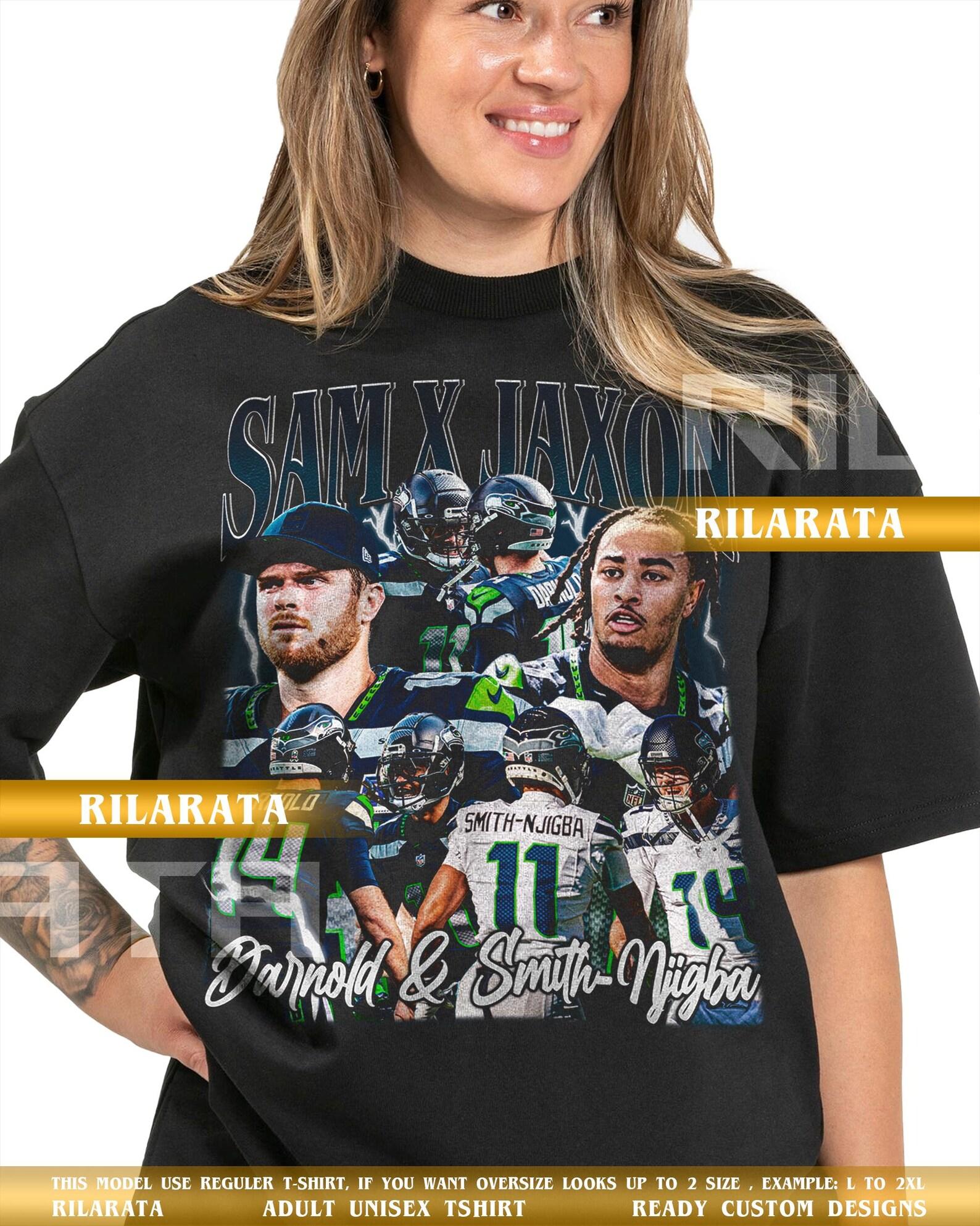 Sam Darnold and Jaxon Smith-Njigba Vintage T-Shirt Gift for Women and Man Shirt Jaxon Smith Njigba Unisex Tee Sport SweaT-Shirt M