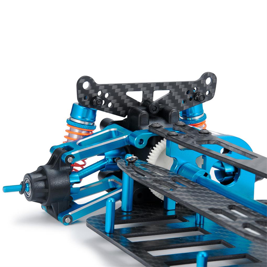 1/10 Carbon Fiber Car Frame For 1/10 TT02 Aluminum Alloy / Plastic Chassis Frame  RC Car Part