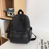Japanese Style Denim Backpack Street Style Solid Crossbody Bag Vintage Handbag  Women&Men