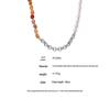 Elegant 18k Gold-Plated Titanium Necklace: Natural Stone, Pearl Beads & O-Chain