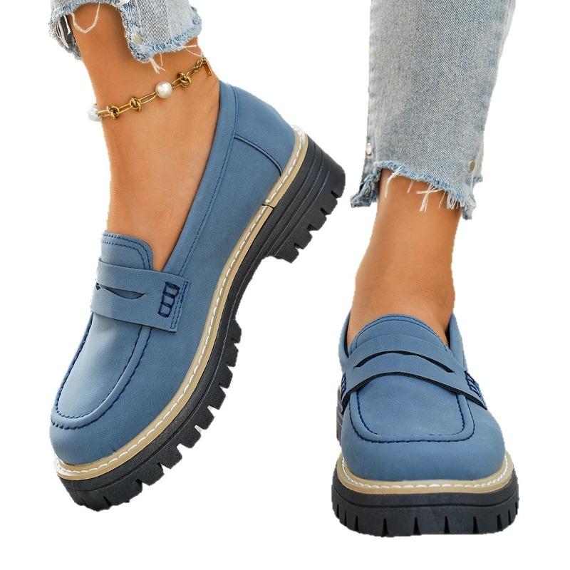 Retro Schuhe, Übergroße Slipper, Neue Casual Matte, Einschlupfschuhe, Dicksohlige Einzelne Schuhe