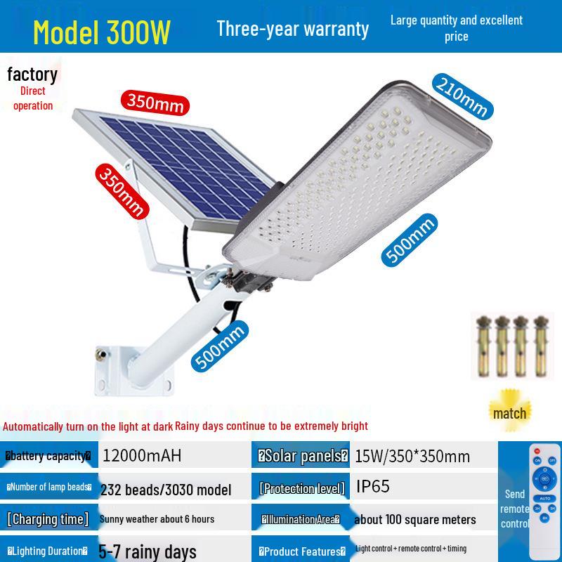 Super Bright Waterproof Solar Courtyard Lamp: Outdoor Wall & Street Lighting, 6-Meter Range