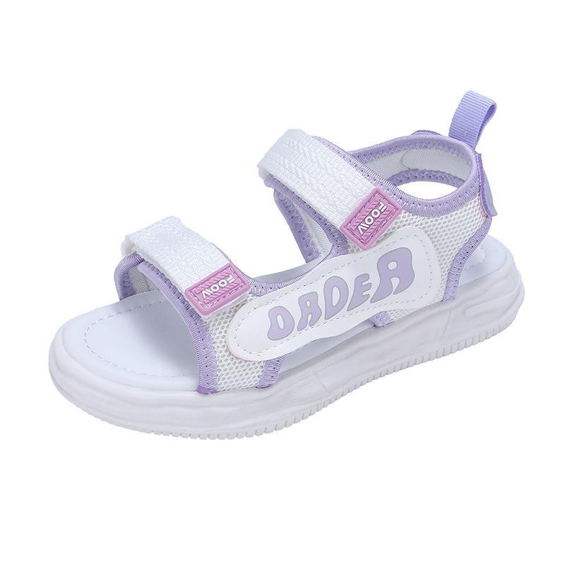 Summer Open Toe Soft Sole Girls Sports Princess Sandals Casual Student Kids Beach Shoes