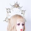 Rhinestones Goddess Crown Versatiles Make up Headpiece Wedding Crown Headband for Weddings and Cosplay