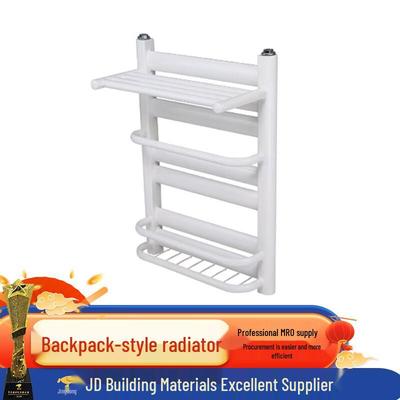 Hydronic Towel Radiator with Storage Rack