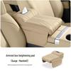 Zunjie S800 Armrest Box Pad with Tissue Box, Cup Holder, and Storage Bag for Car Interior Accessories.