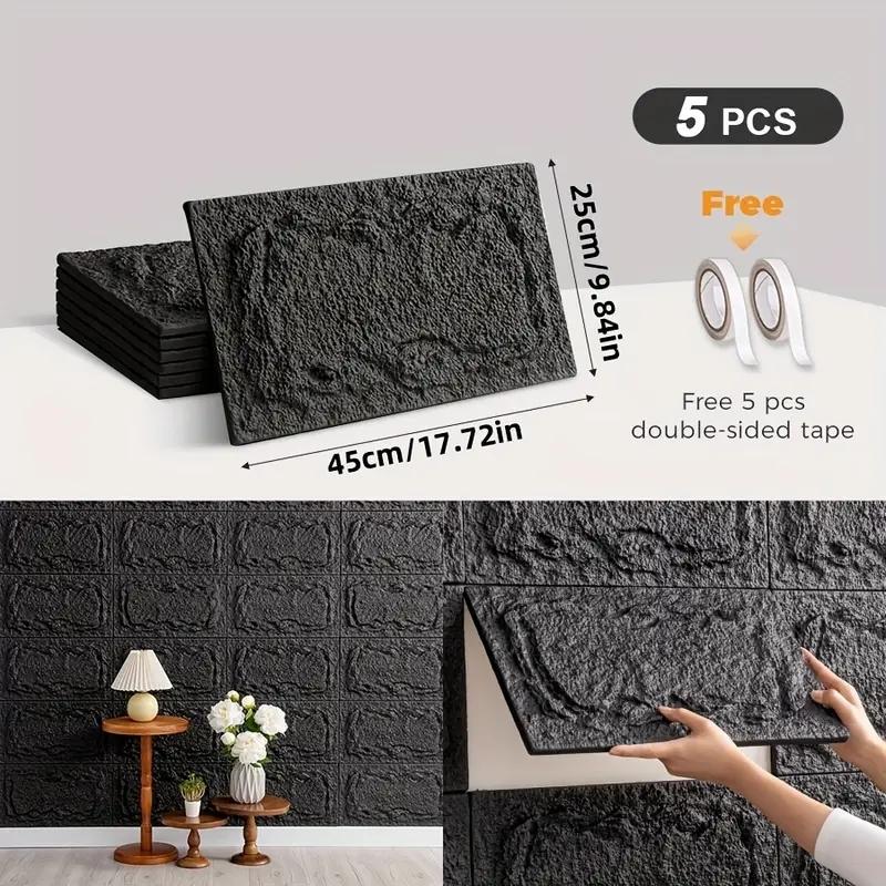PU Stone Wall Panel, 10 Mm, Realistic Brick Pattern, Anti-mould and Moisture-proof, Waterproof and Washable, Suitable For/outdoo