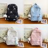 Casual Bow Girls Shoulder Bag Soft Nylon And Stitching Details Travel School