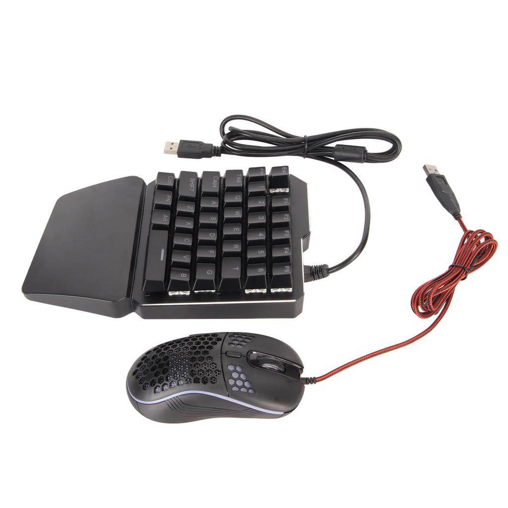 Keyboard Mouse Converter Set Wired RGB Mechanical Keyboard Mouse Adapter Combo for PS5 for PS3 for P