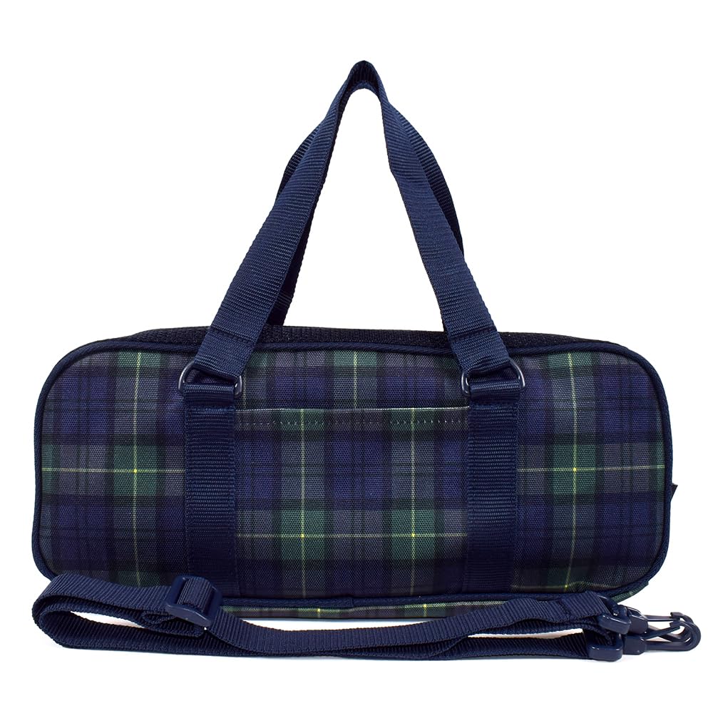 COLORFUL CANDY STYLE Art Supplies and Paint Set Watercolor and lightweight type Tartan check and dark green Cool mesh Shoulder strap included