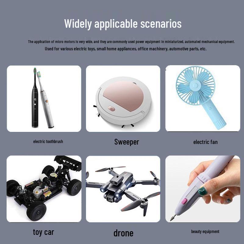 High-Speed 260 Mini Motor for Toys, Electric Toothbrushes, and Hair Dryers