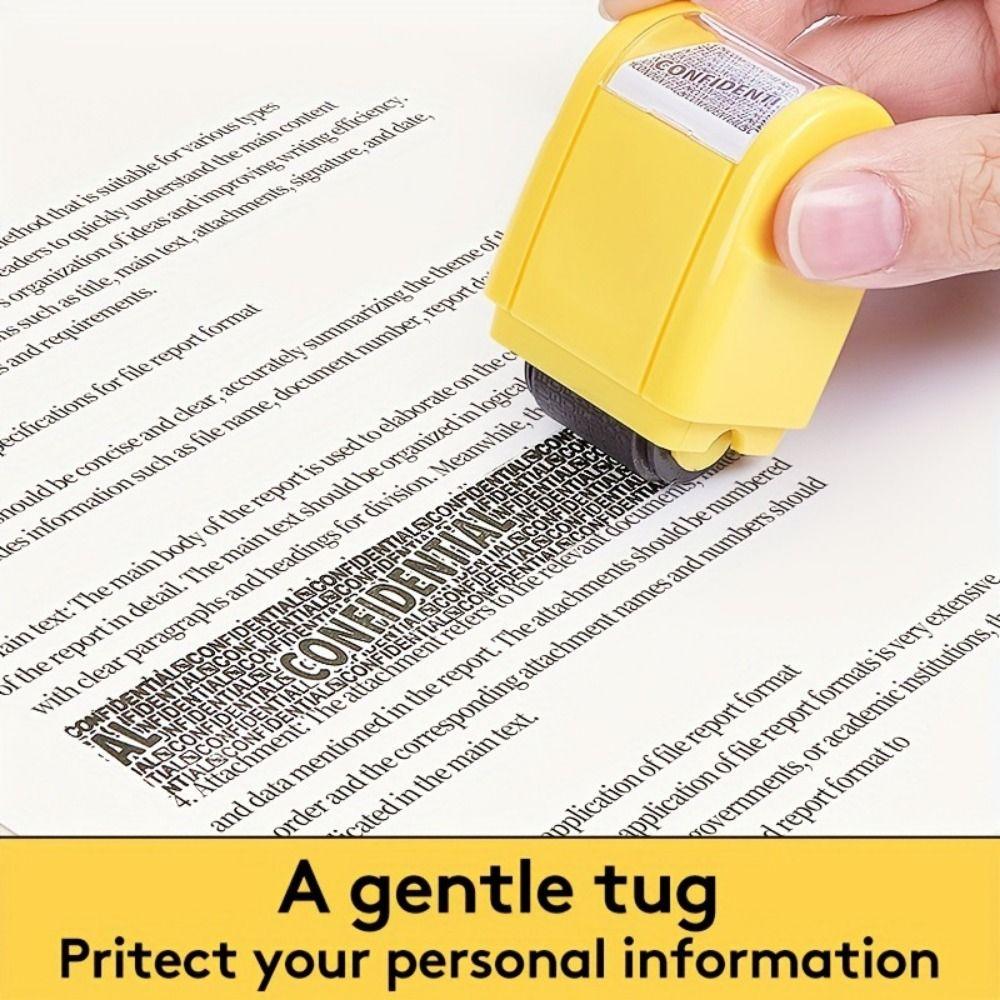 Nepropustný razítko válečkové razítko pro ochranu před krádeží identity Manuální válečkové razítko Ochrana proti krádeži identity