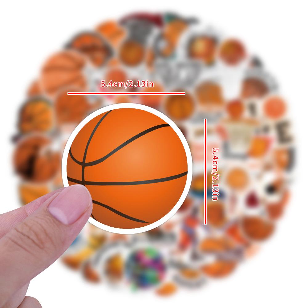 120 Cross-border Basketball Trend Stickers for DIY Decoration, Notebooks, and Waterproof Phone Accessories