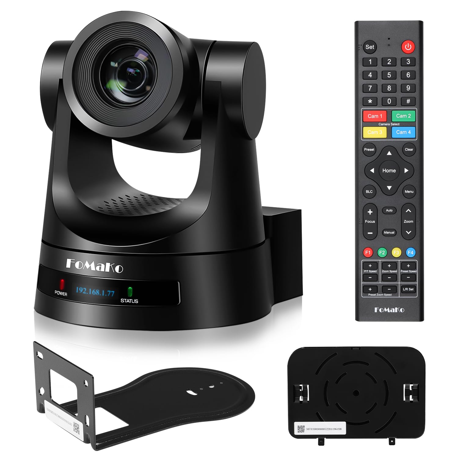 

FoMaKo PTZ-камера 20-кратне оптичне збільшення Вихід POE Підтримка AI Автоматичне відстеження IP-камера Веб-конференція Освіта Лікарня Церква Пряма трансляція Подія