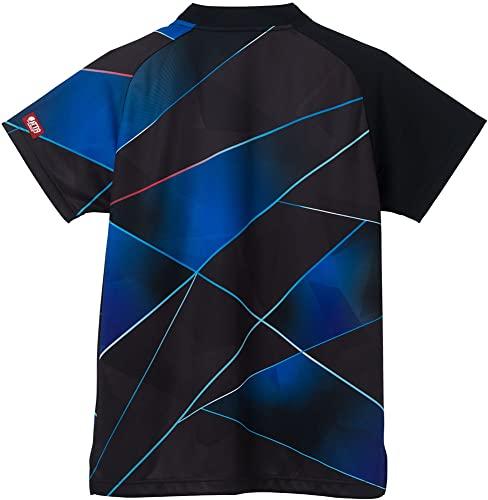 VICTAS Table Tennis Game Shirt V-GS260, Unisex, JTTA Approved, Official Match Approved, Black (1000), Size L, 512211