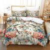 3D Digital Printing Hand-Painted Plant Flower Quilt Cover Pillowcase Two Or Three-Piece Set Polyester Abraded