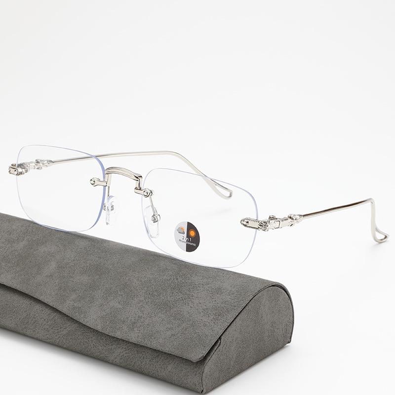 High-end Frameless Color-Changing Anti-Blue Light Glasses