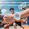 Digital Watch Unisex Electronic Timepiece PU Band Water Resistant Alarm Stopwatch Date Display EL Backlight 7 Colors Sports Watch