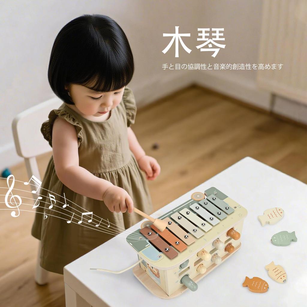 Vanplay Montessori Educational Toy for Boys and Girls Ages and Birthday Hammer Finger Montessori Teaching Early Finger Baby Preschool Entry Gift 1, 2,