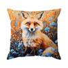 Fox Oil Painting Cushions Pillowcase Printed Polyester 45X45Cm Throw Pillow Cover Decorative Sofa Cushion Pillowslip Home Decor