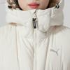 Puma Solid Color Warm Windproof Hooded Down Jacket Women outerwear Off-White 629740-87
