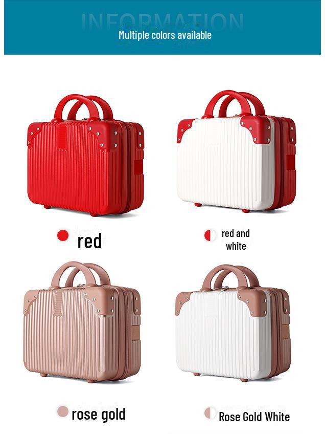Ensemble de petits bagages de voyage pour femme: Mini 16 pouces, boîte à cosmétiques 14 pouces, sac de rangement 18 pouces