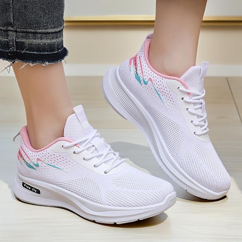 2025 Spring New Women's Shoes Sports Shoes Soft Sole Comfortable Breathable Mesh Running Shoes Women Sneakers Casual Shoes