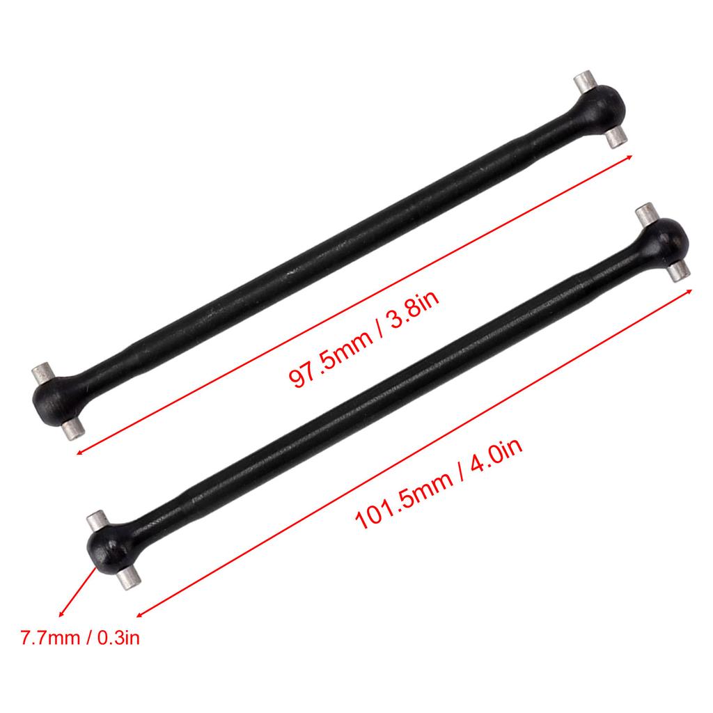 2Pcs 101.5mm 1/8 RC Car Rear Drive Shaft for ZD Racing 08421 08427 08428 9020 9116 9203 1/8 RC Cars