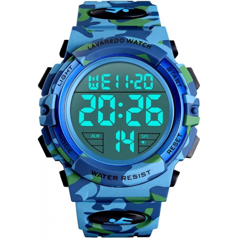 L Lavaredo Men S Waterproof Watch digitaL 50m Water reSiStant Date Day aLarm 1