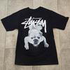 Stussy Stock Dog Koszulka Czarna Rozmiar Mały Streetwear Unisex Koszulka