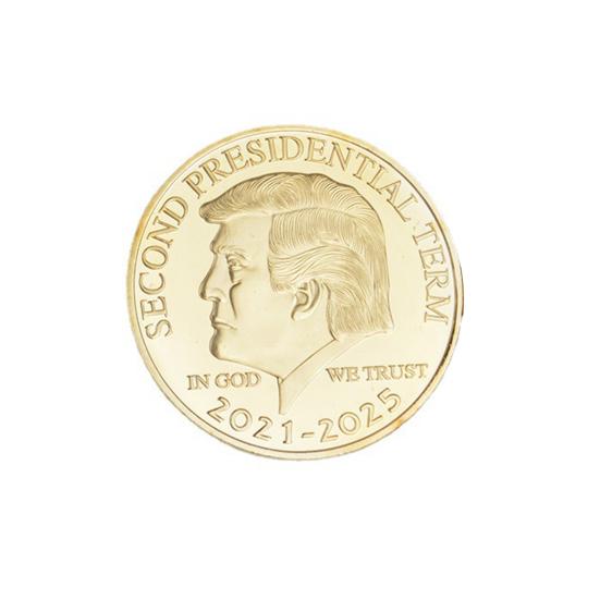 Trump Mugshot Golden Proof Coin Utstansede Trump-samleobjekter Minnesmynt Dobbeltsidig Fine Craft Suvenir Coin