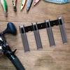Fishing Rod Holder Bracket 4 Tubes Rod Rack Fits Spinning Or Casting Rod Wall Mounted Fishing Rod Holder for Wall Garage Storage